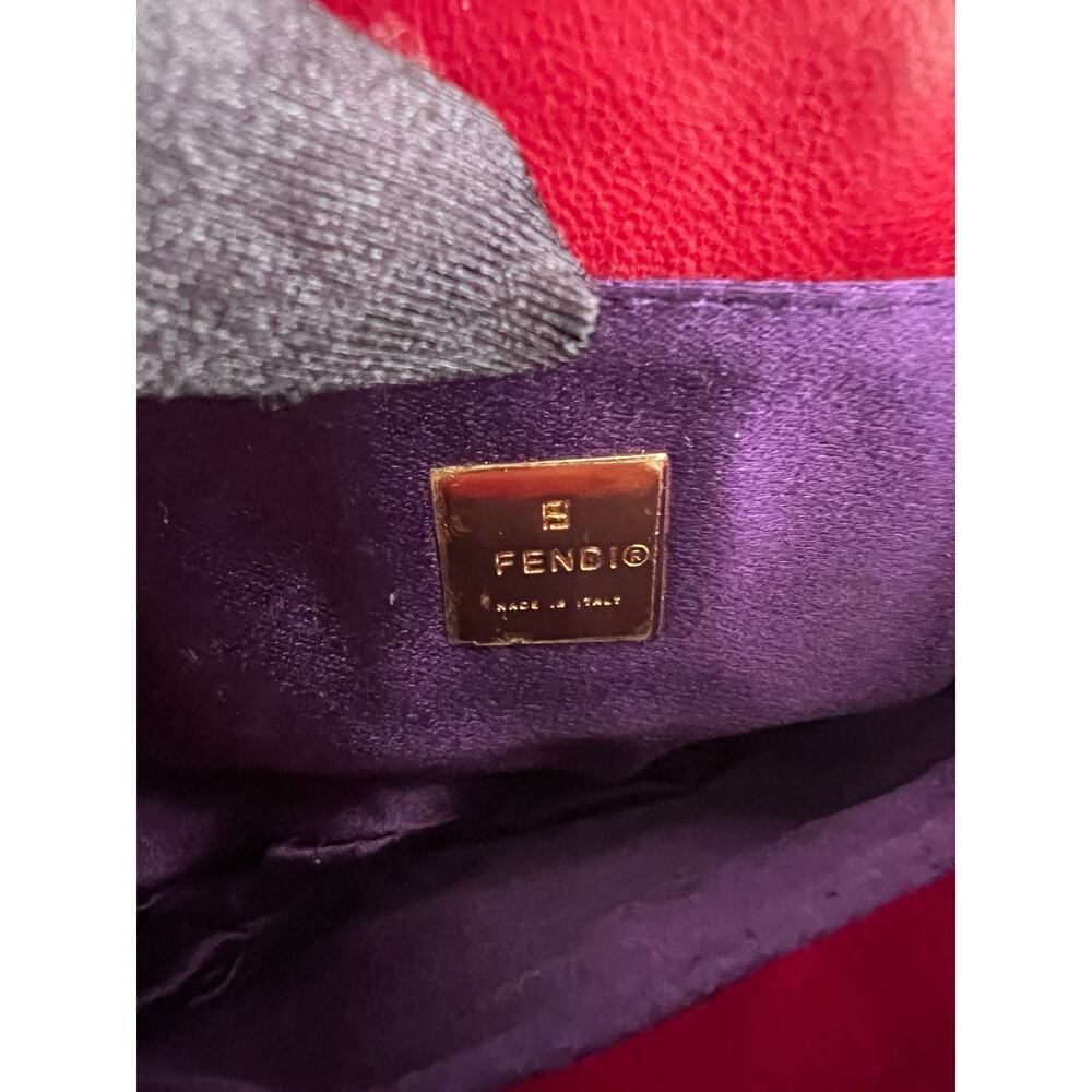 Vintage Fendi Red Sequin Croissant Bag - Picture 5 of 5